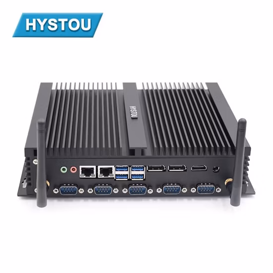 Industrial Computer I7-8565u DDR4 SATA HD Mini Dp Display LAN Fanless Mini PC RJ45 COM 4USB Type-C 2 Audio OPS Computer
