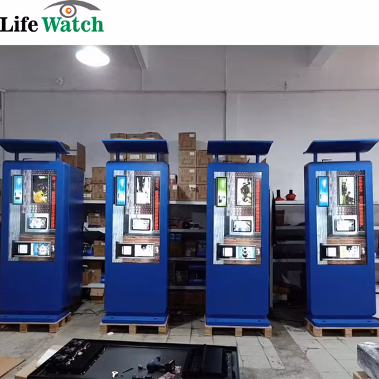 49 Inch Android System WiFi Auto Temperature Calibration System IP65 Waterproof IR Pacp Touch Screen Outdoor LCD Kiosk Totem Digital Signage for Train Station